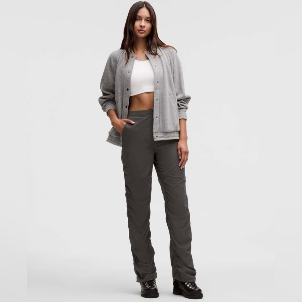 NWT Lululemon Dance Studio Slim-Fit HR Flared Pant in Graphite Grey